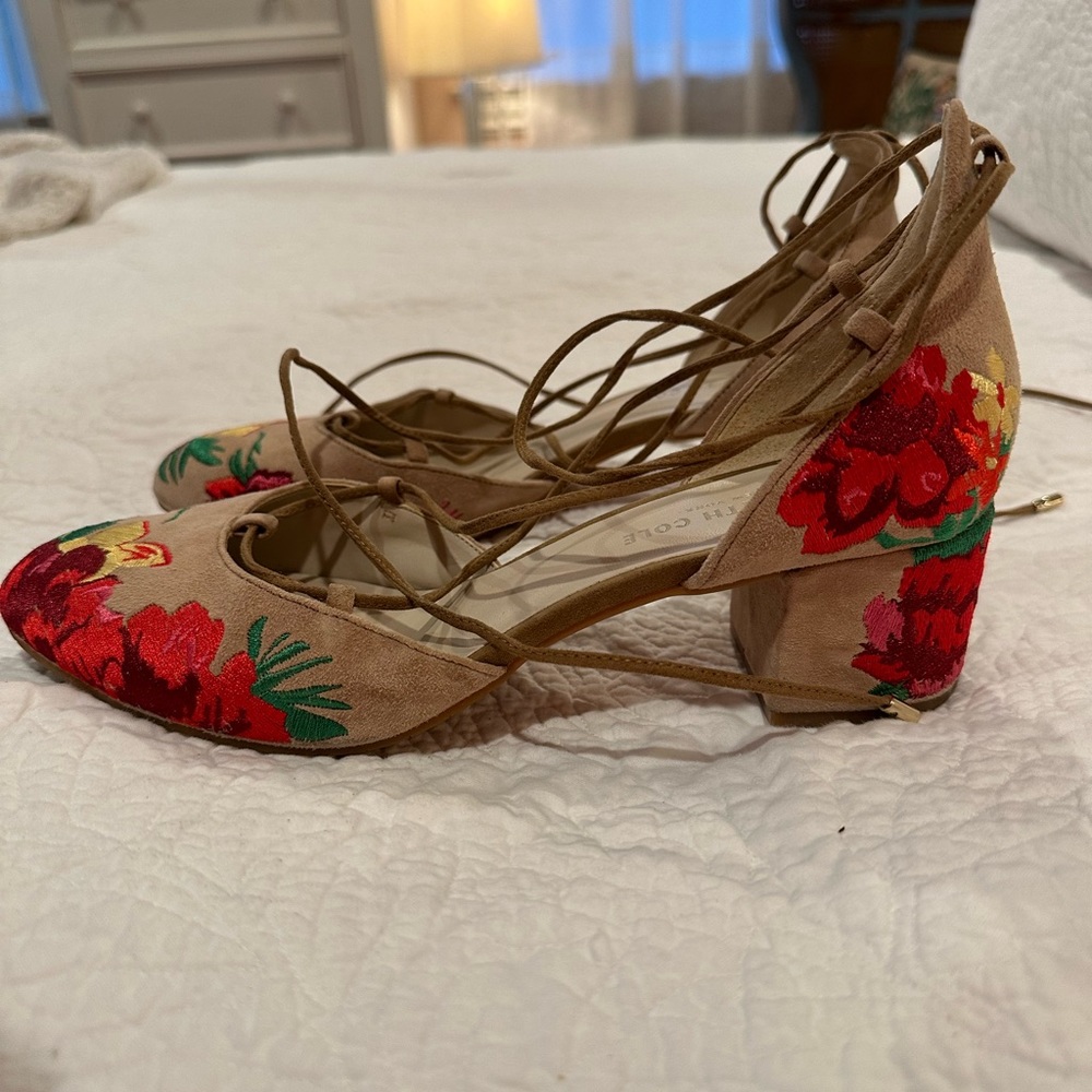 Floral Kenneth Cole Block Heel